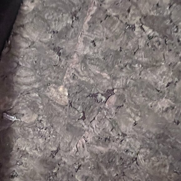 Gucci by Tom Ford Cork Wedge Black Suede Silver Logo Heels Sz 8 - Picture 15 of 16